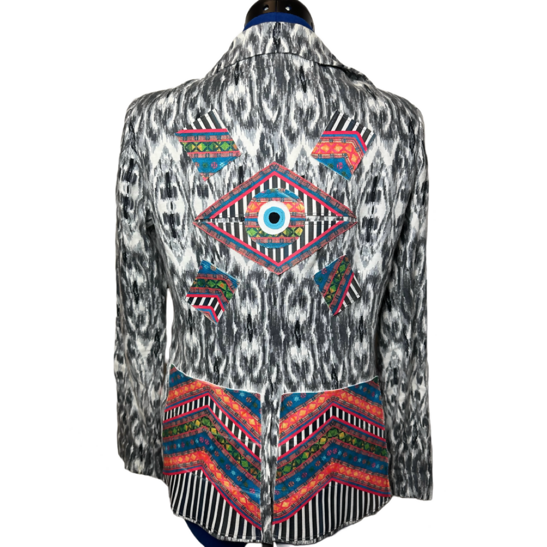 Linen Ikat Blazer