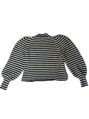 Baby Alpaca Eleven Six Sweater with Cashmere Hearts