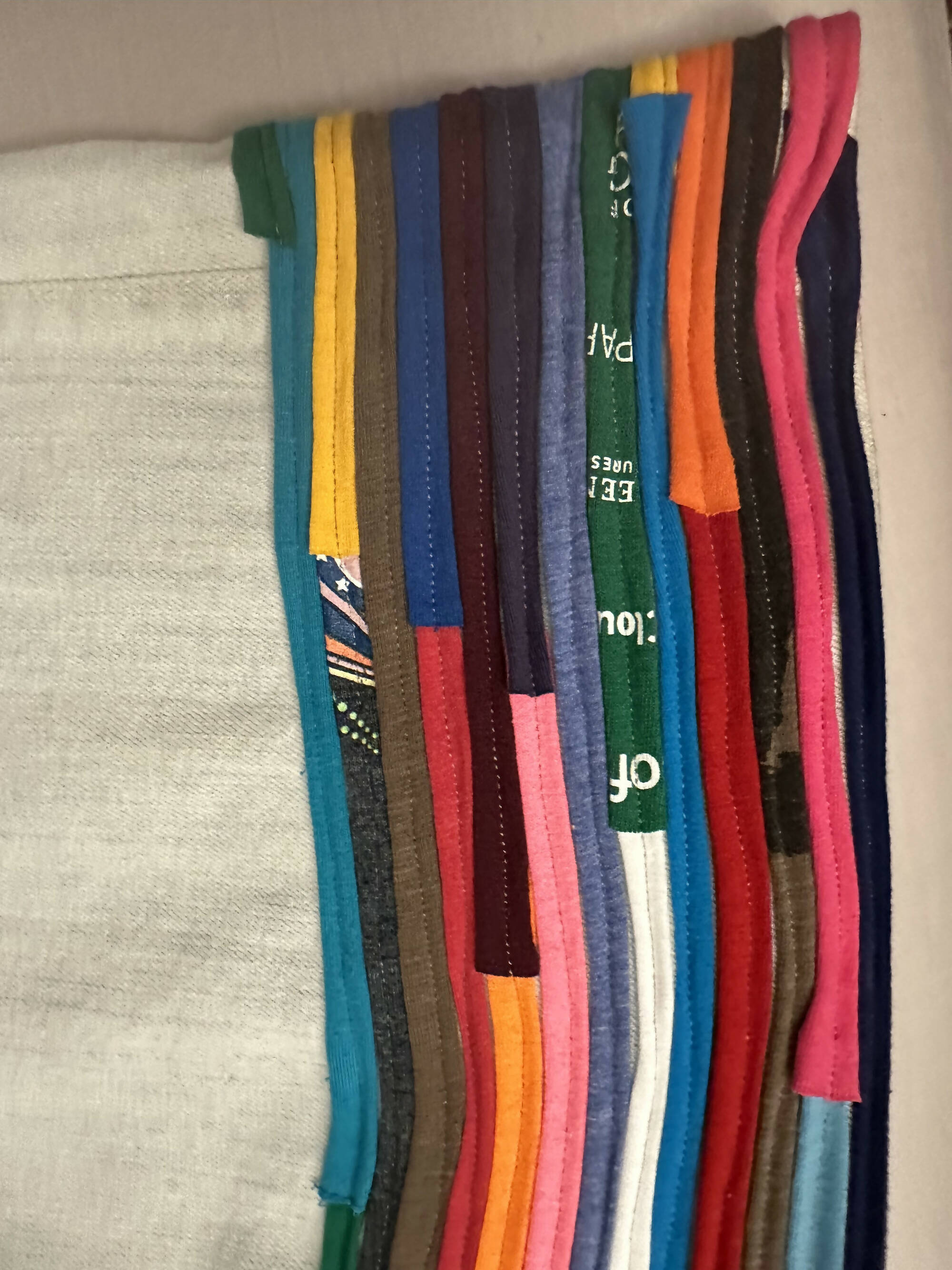 Hudson Jeans Wide Leg T-Shirt Strip Hem