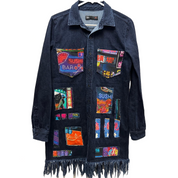 Tokyo Denim Shirt Dress with Fringe