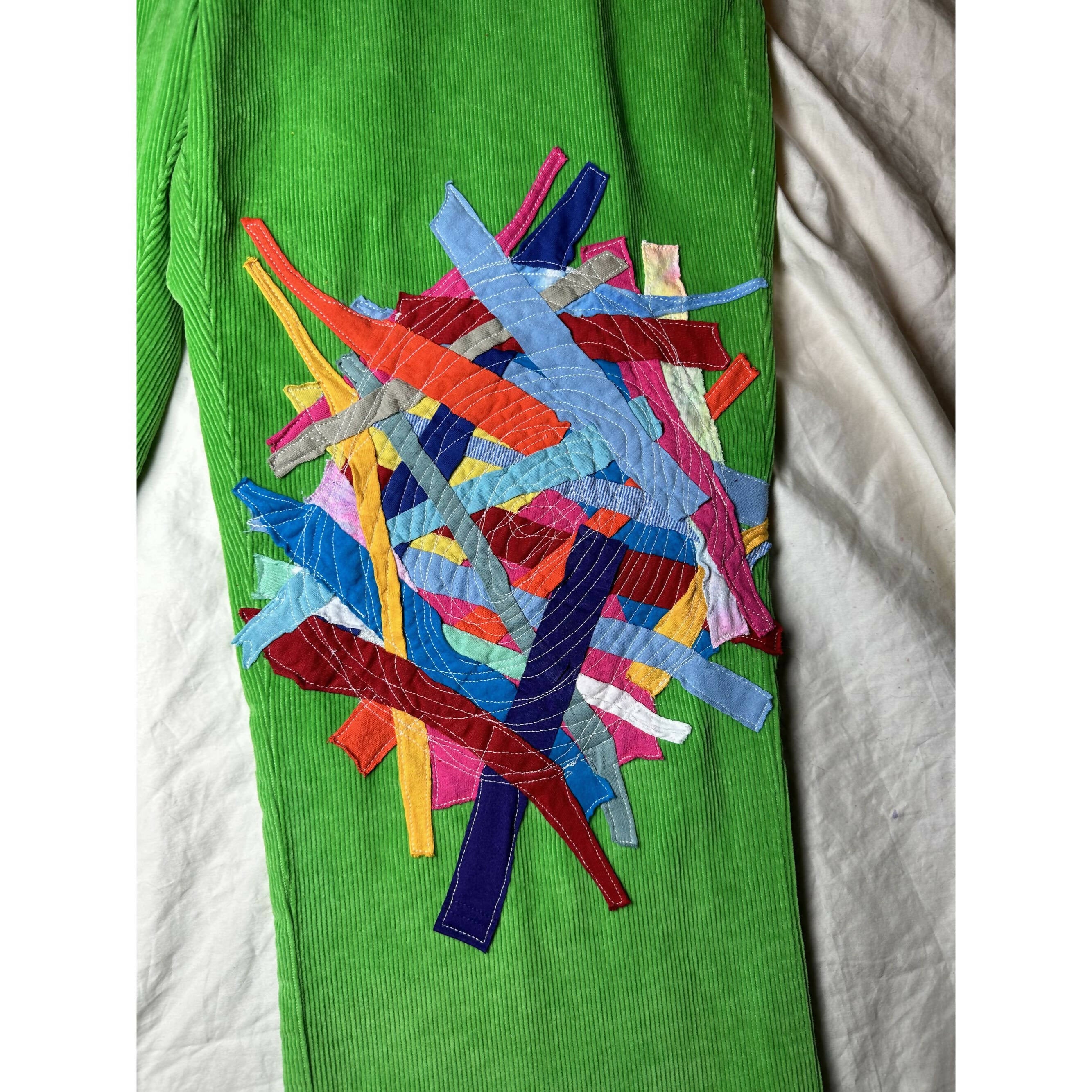 Blue Greenie Upcycled T-Shirt Corduroy Pants