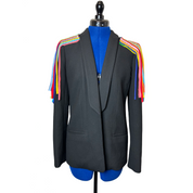 Blue Greenie Upcycled T-shirts Blazer