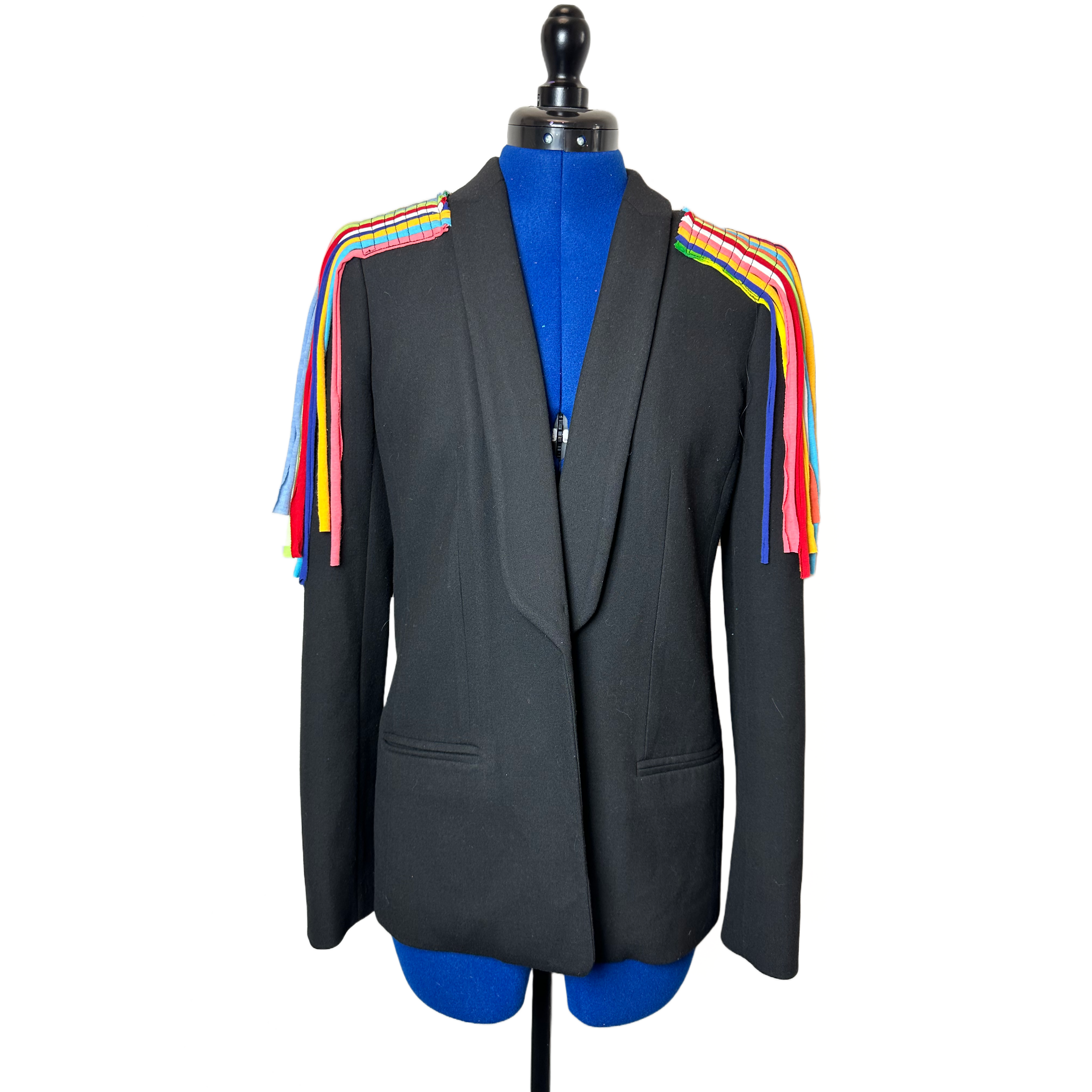 Blue Greenie Upcycled T-shirts Blazer