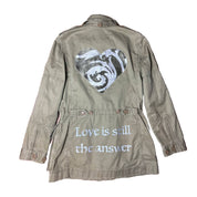 Upcycled J. Crew Army Jacket Love is Still the Answer