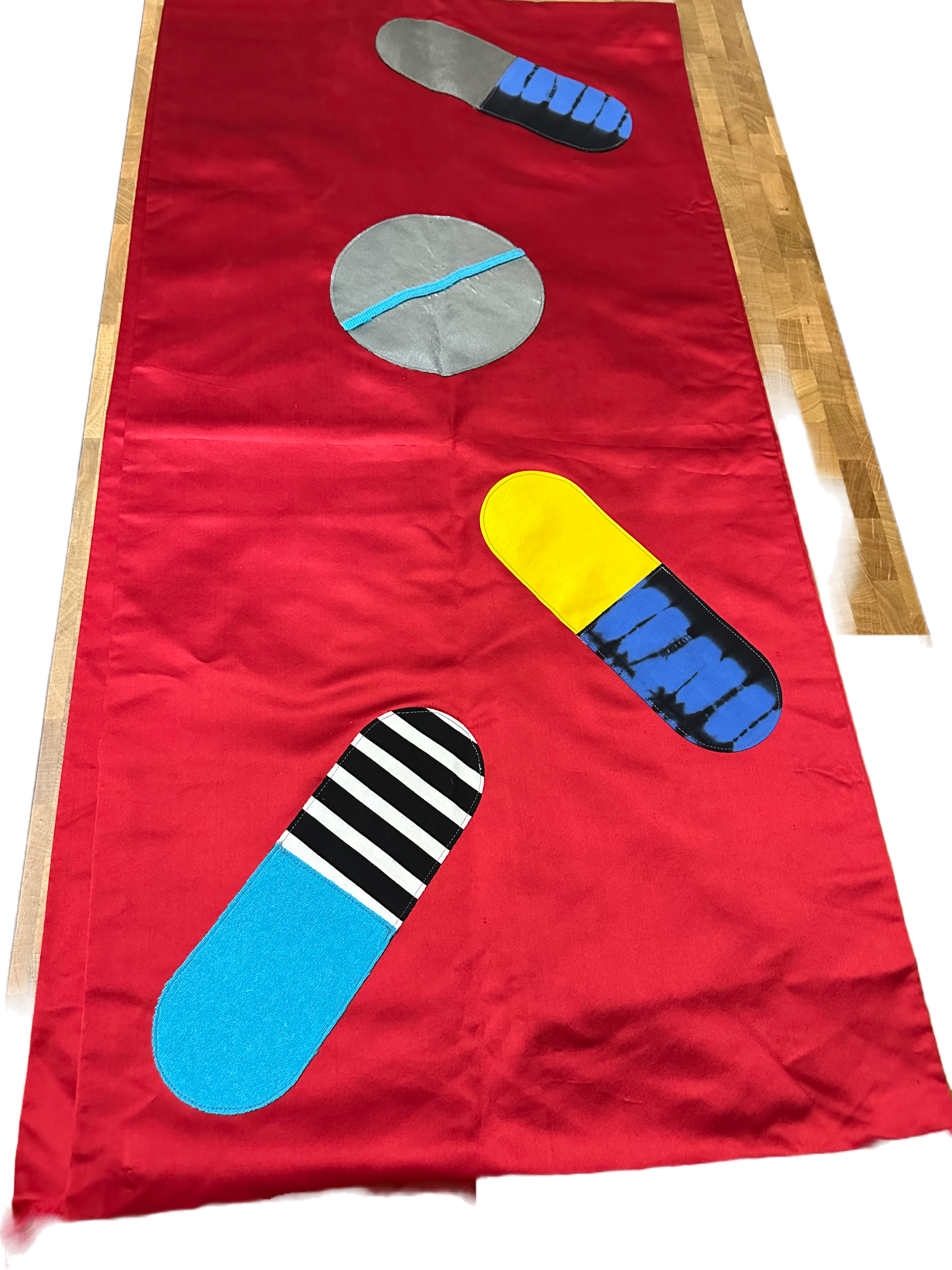 Upcycled Silk Satin Pill Throw Scarf