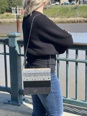 Black & Silver Bling Shoulder Bag