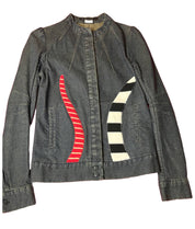Martine Sitbon Upcycled Jean Jacket with Cat Tails