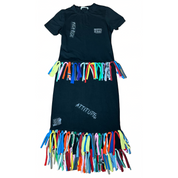 Blue Greenie T-Shirt Strip Dress