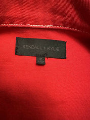 Red Denim Jacket with Eye & Heart