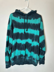 Blue Greenie Diesel T-shirt Face Tie Dye Hoodie