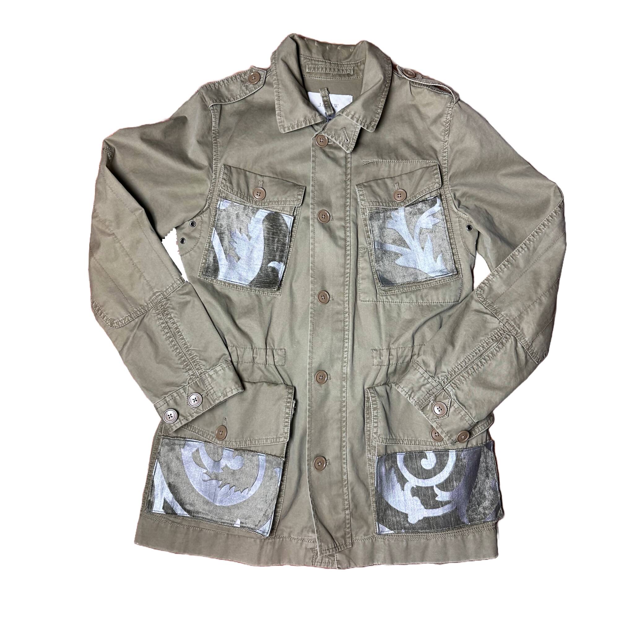 Upcycled J. Crew Army Jacket Love is Still the Answer