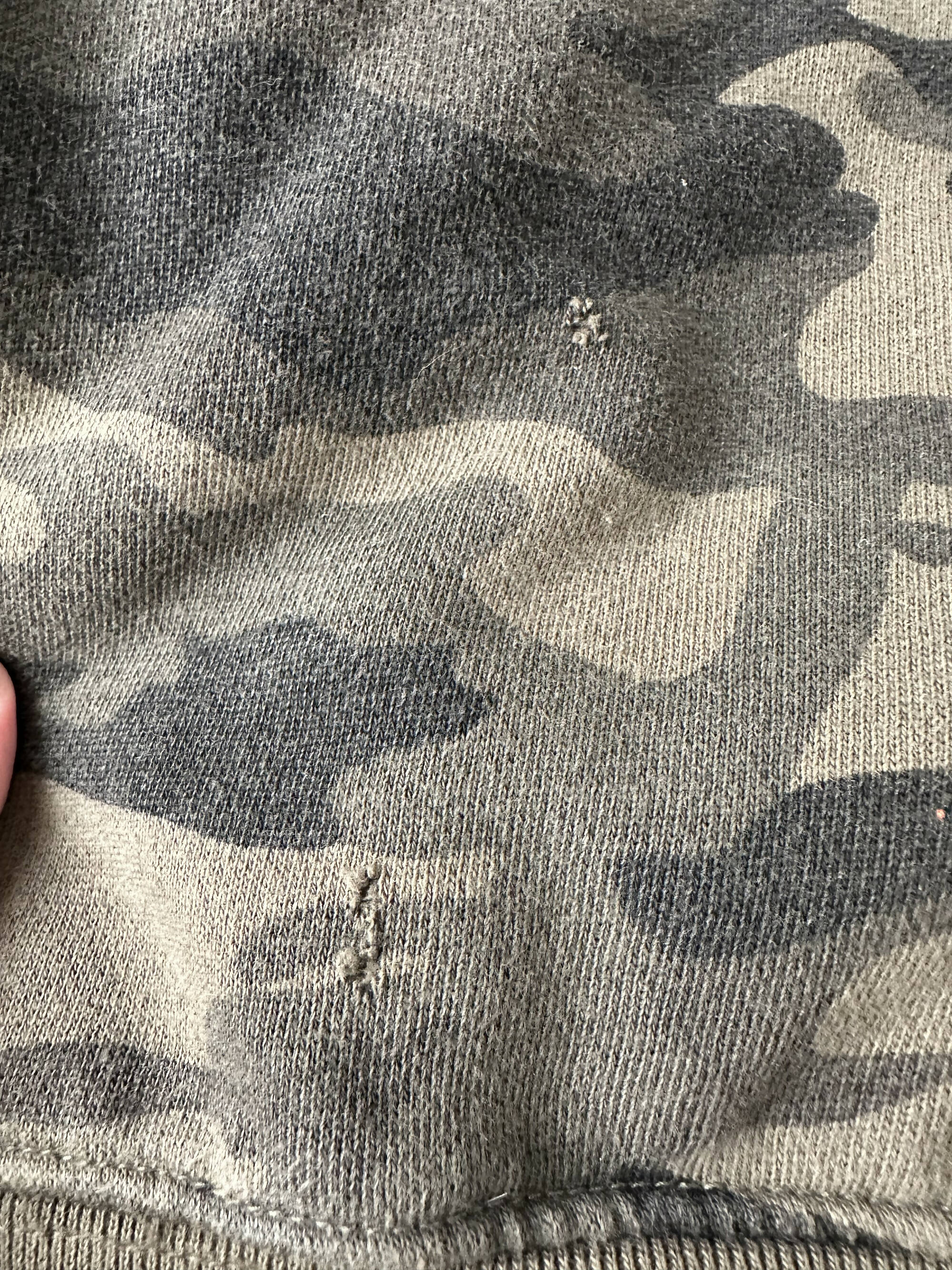 Blue Greenie X Googly Eye Cru Camo Upcycled Hoodie