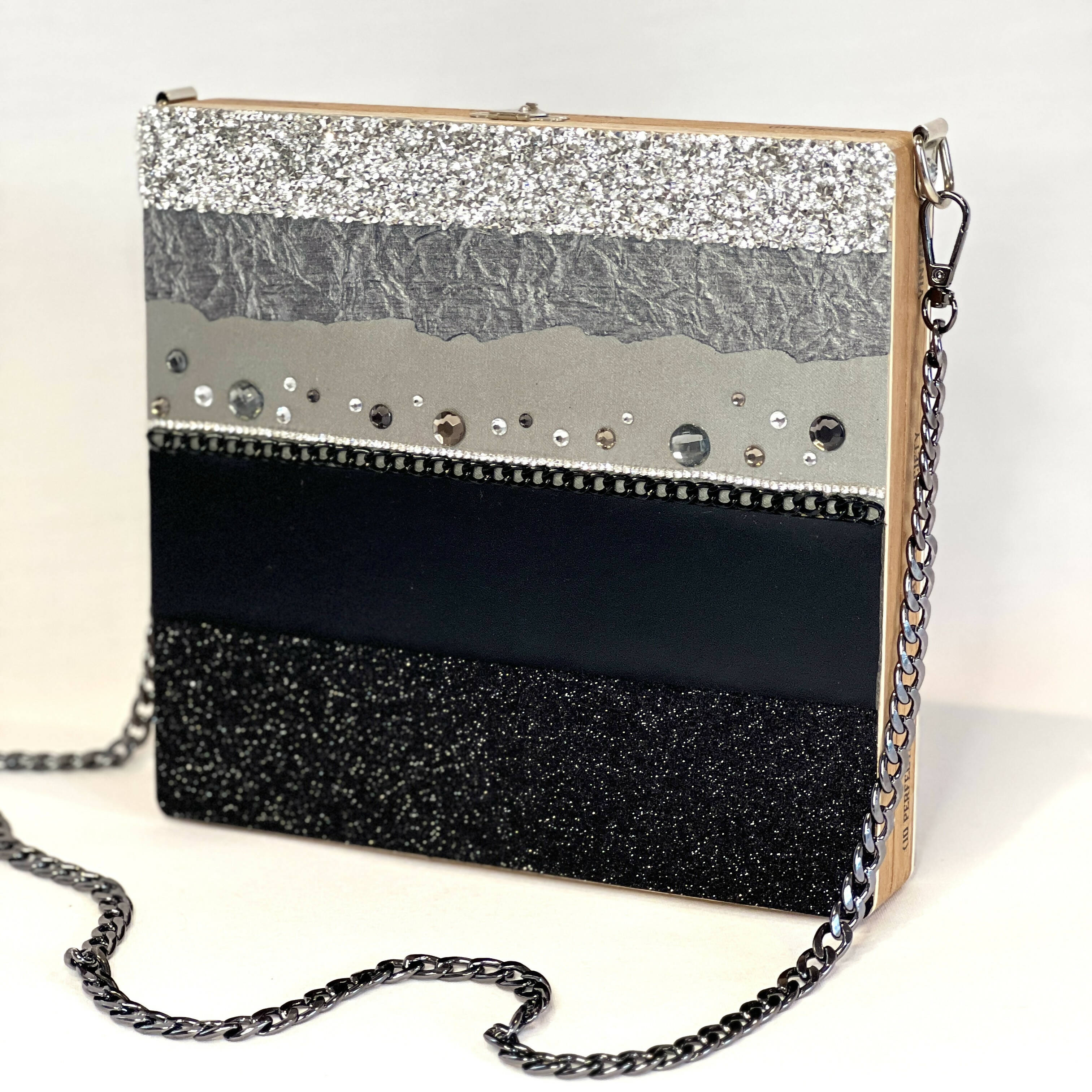 Black & Silver Bling Shoulder Bag