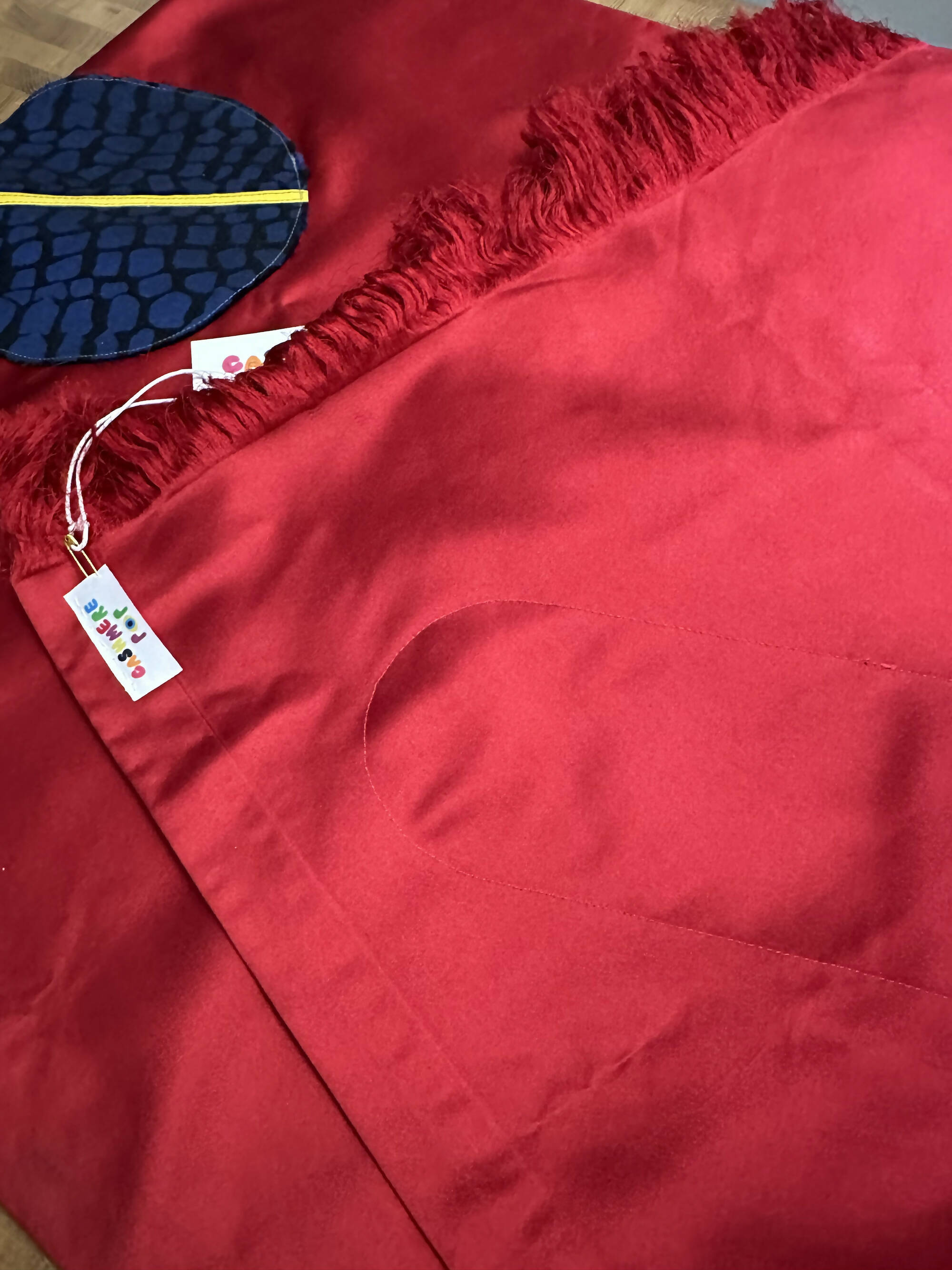 Upcycled Silk Satin Pill Throw Scarf