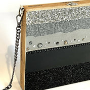 Black & Silver Bling Shoulder Bag