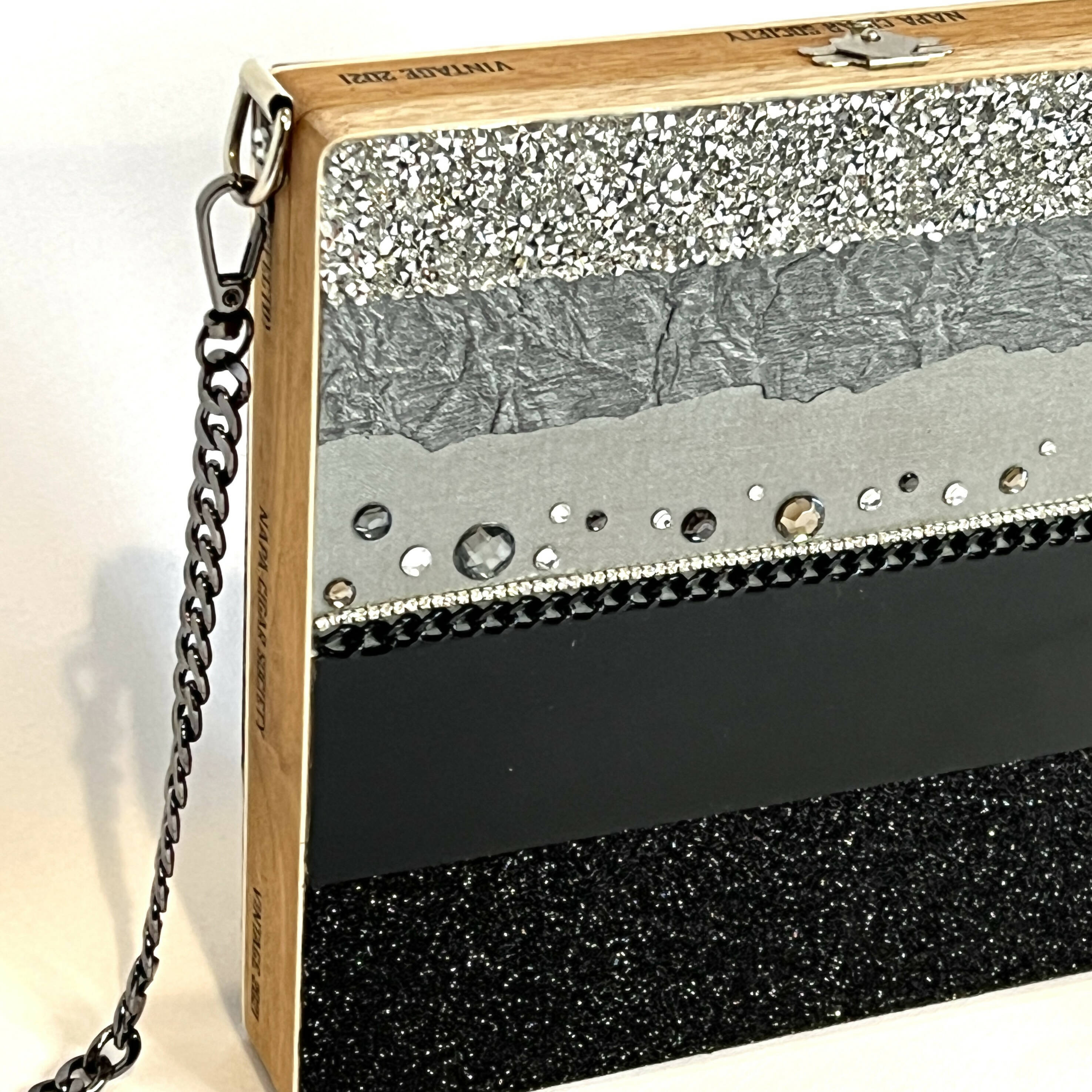 Black & Silver Bling Shoulder Bag