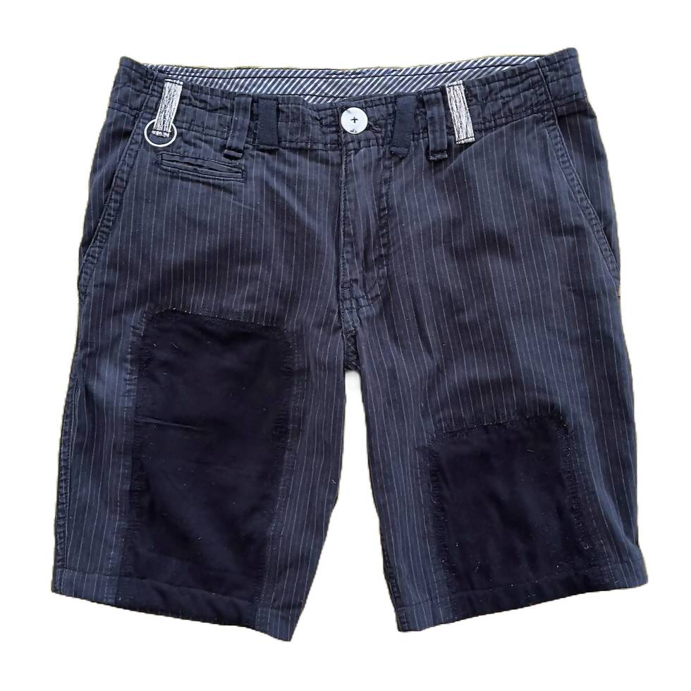 Patchy Pinstripe Shorts