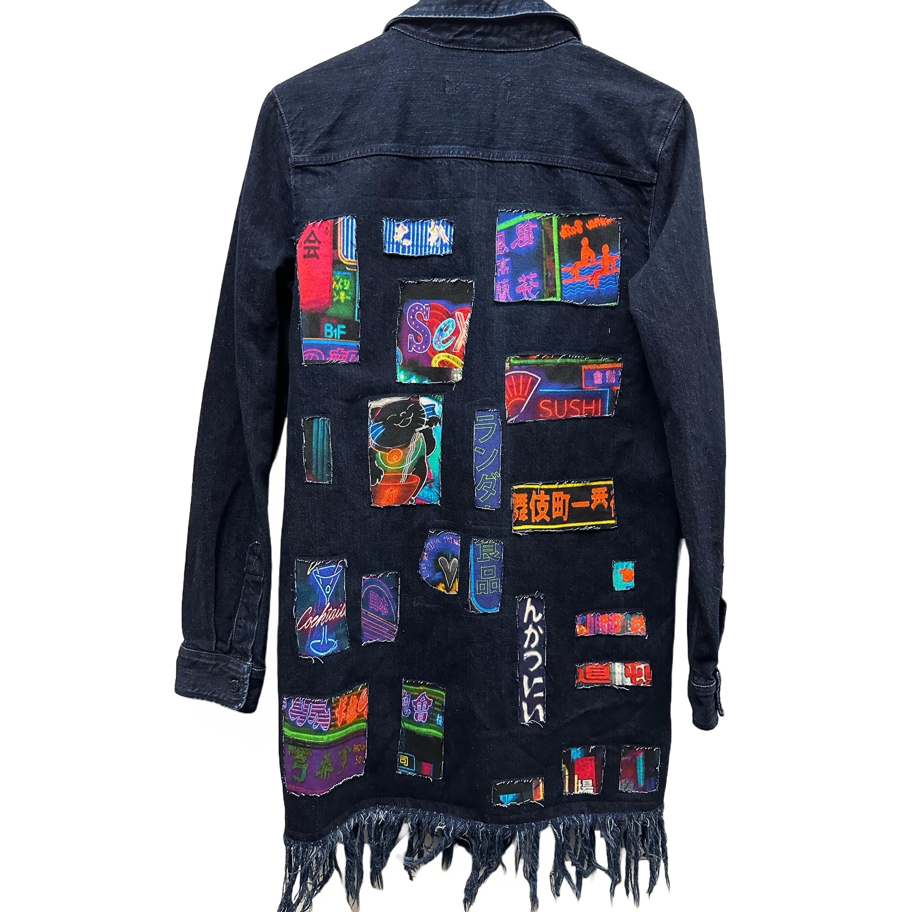 Tokyo Denim Shirt Dress with Fringe