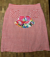 Upcycled Face Suit in Red Check L.K. Bennet