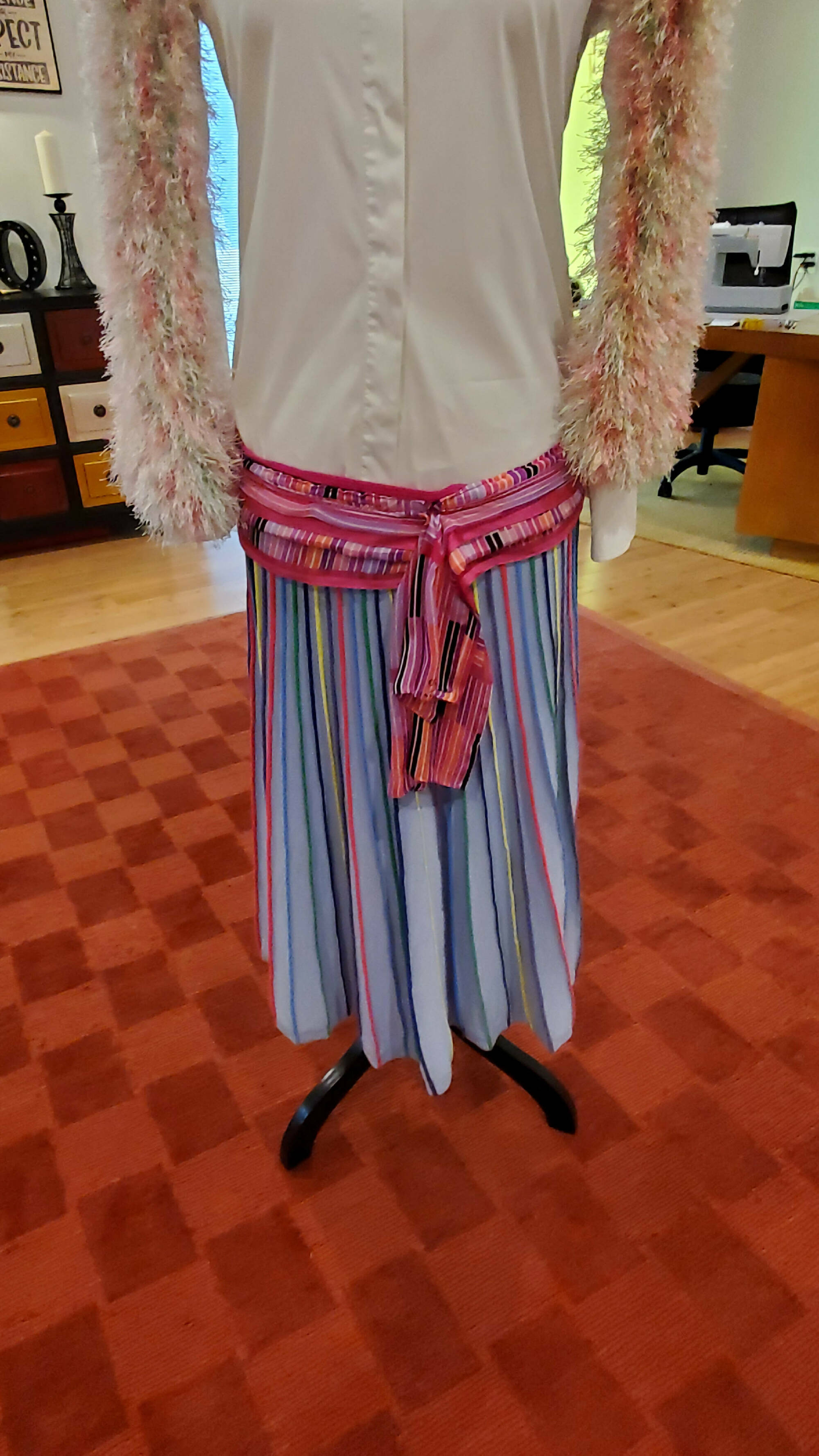 Knitted Colorfull Upcycled Skirt
