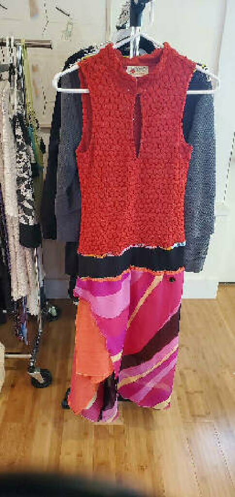 Upcycled Sleeveless Knit Dress