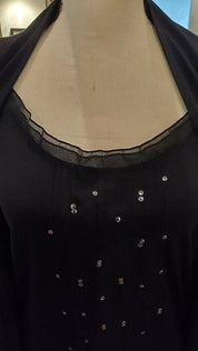 Top with Cardigan and Teddy Sleeves