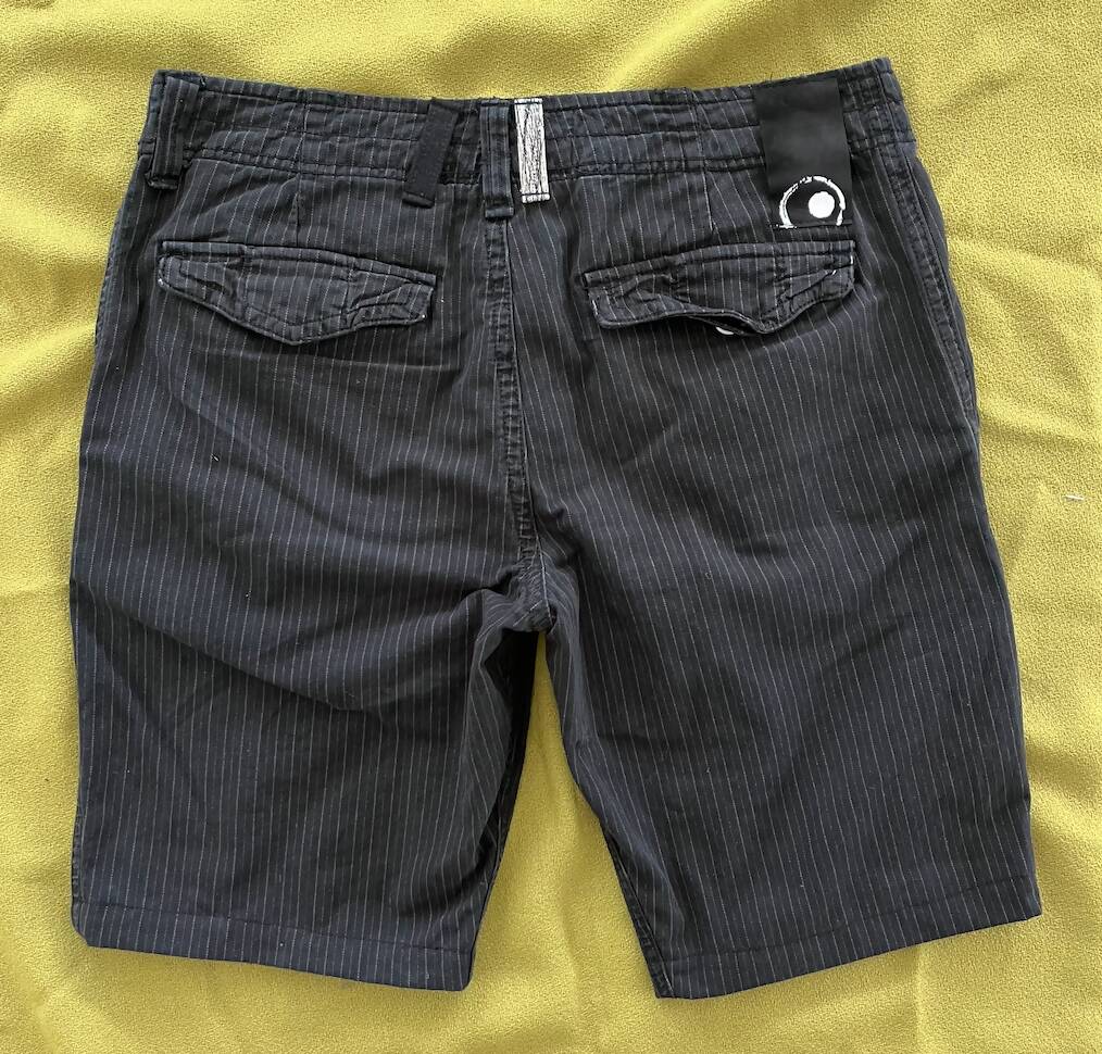 Patchy Pinstripe Shorts