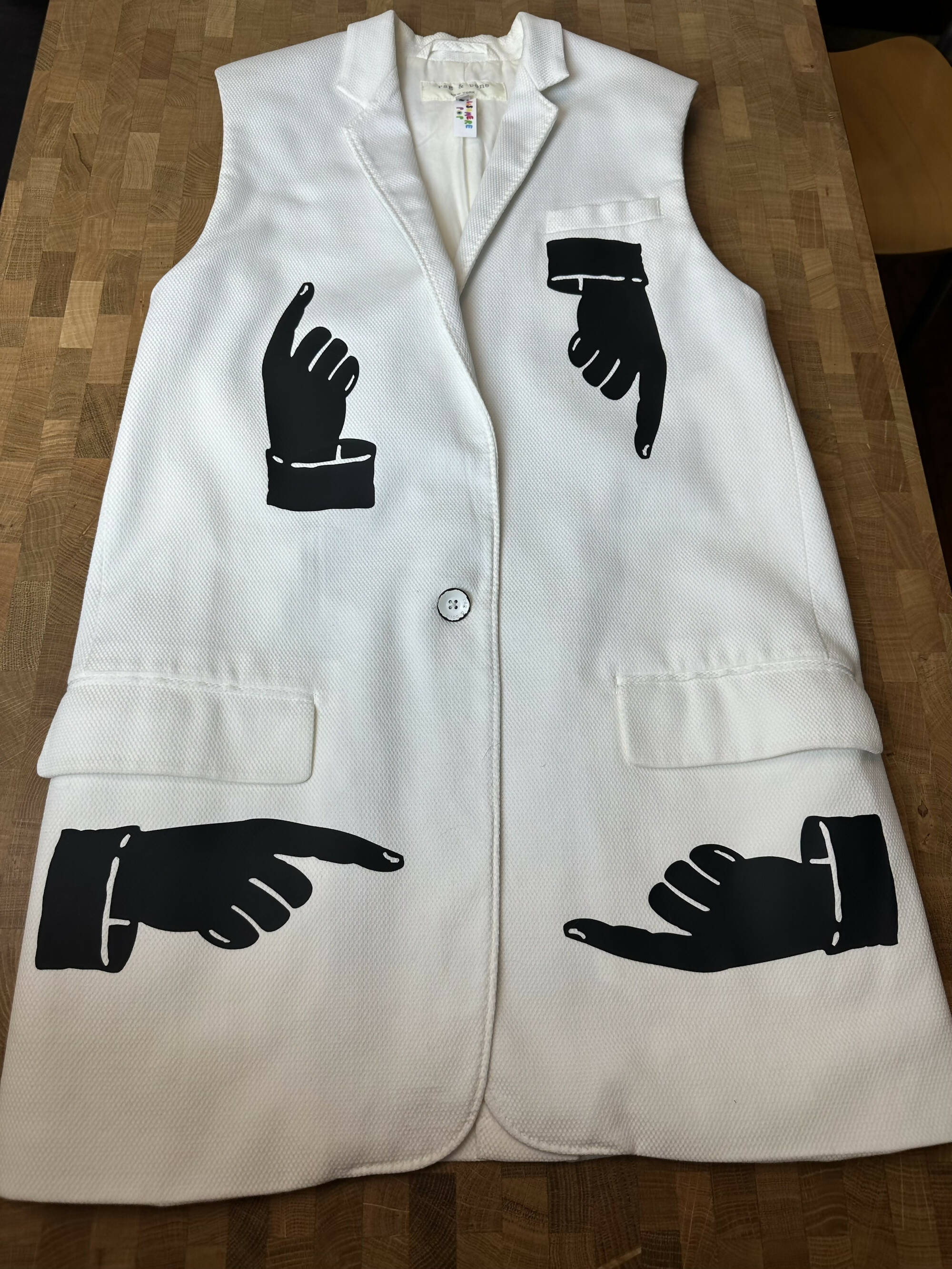 Upcycled Rag & Bone Vest
