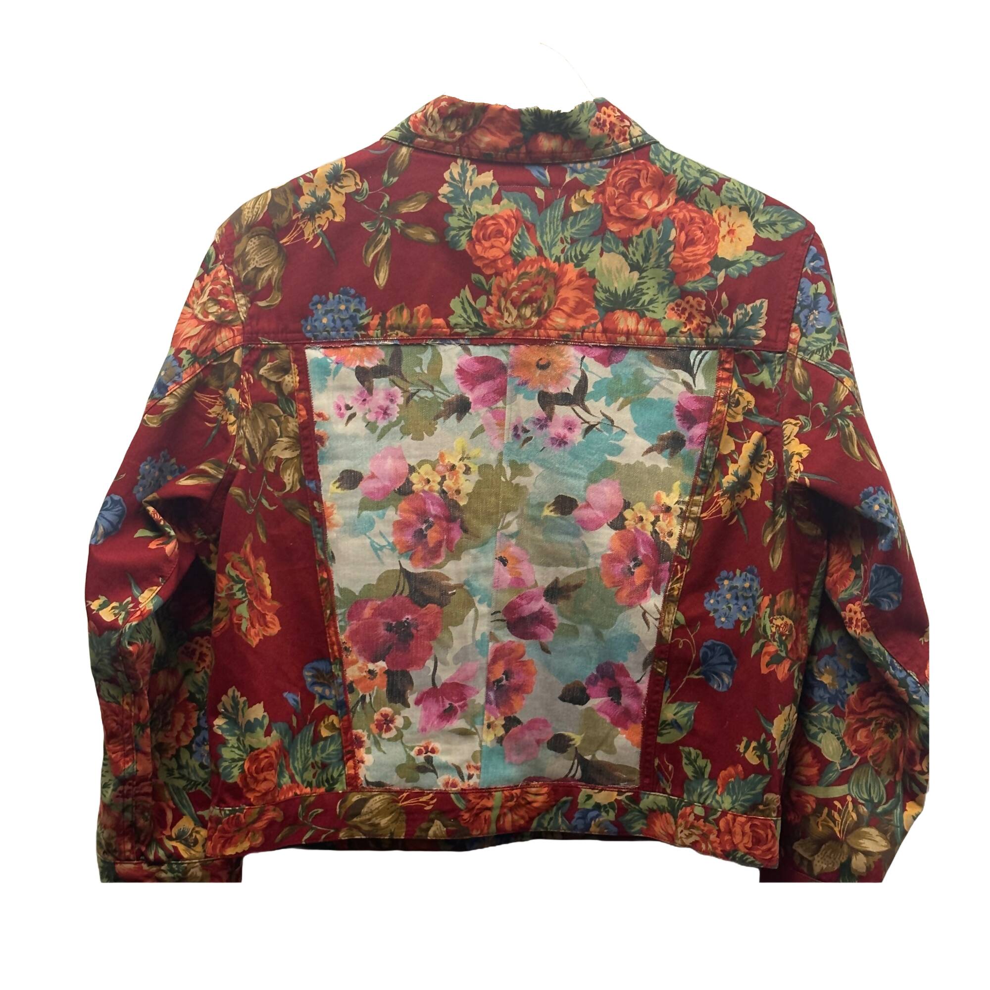 Floral Jean Jacket Combo