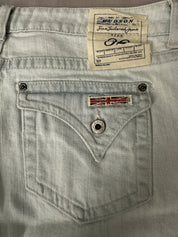 Hudson Jeans Wide Leg T-Shirt Strip Hem