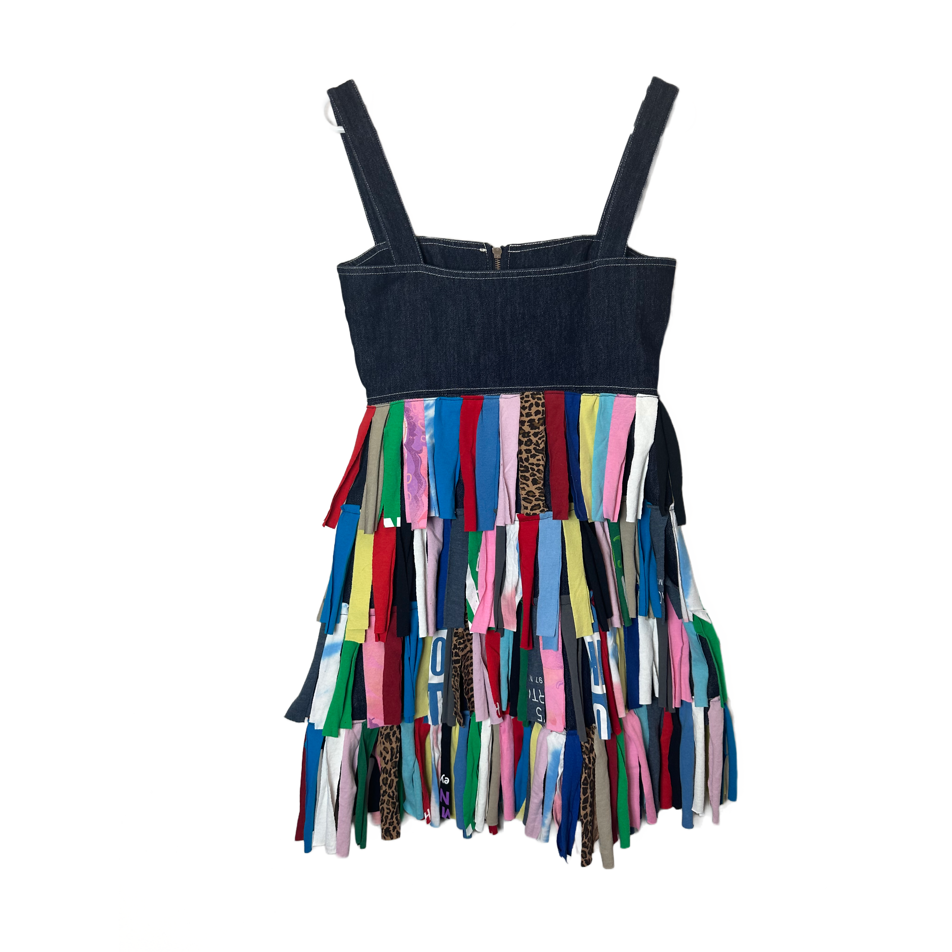 Blue Greenie T-Shirt Strip Mini Denim Dress